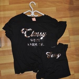 Mommy and Me Tops Set Rose Gold NWT